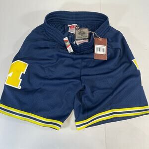 Michigan Wolverines Mitchell & Ness 1991 Road Shorts